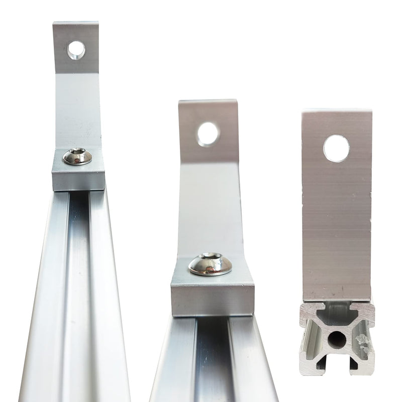 10Sets 10 Series Heavy Duty L Bracket Connector 1010 Aluminum Extrusion Corner with 10PCS 10 Series Corner Bracket 1 Extruded Aluminum 20PCS Screws 1010 T Nut