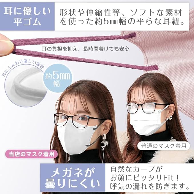 kaitou Mask, Nonwoven Fabric, Pleated Color Mask, Bicolor, Adult Size, Disposable, Soft Mask, Disposable, 99% Cut, 30 Pieces - NewNest Australia