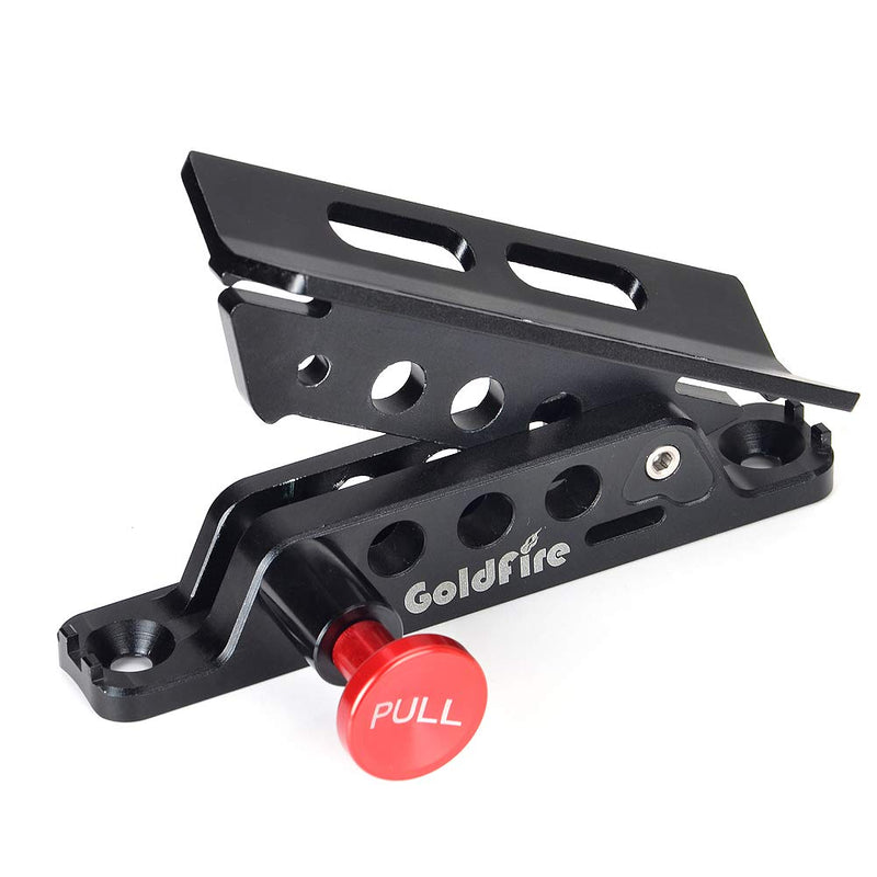 Quick Release Fire Extinguisher Mount Bracket Holder Aluminum Roll Bar Mount Bottle Holder Adjustable for Jeep Wrangler TJ JK JL JKU UTV Polaris RZR Ranger (Black) Black