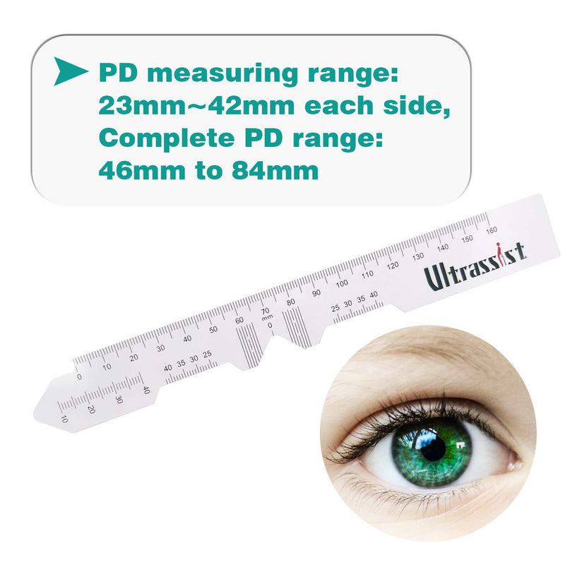 Pupillometers for Measuring Pupillary Distance (PD) with Electronic Instruction Manual, Transparent PD Ruler, Essential Tool for Single PD or Dual PD Measurement - NewNest Australia