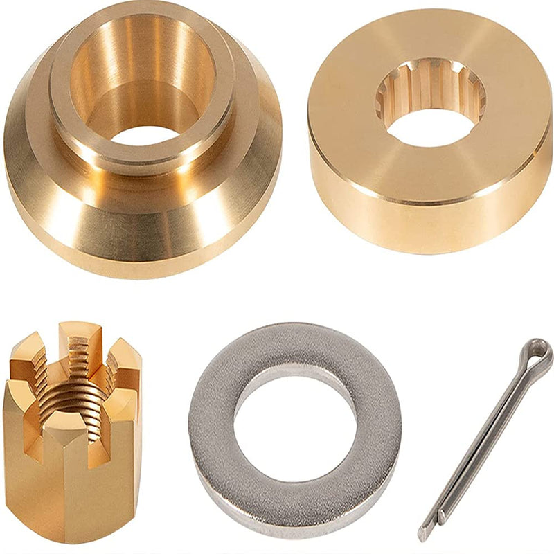 Upgrade 150-300hp Propeller Installation Hardware Kits Suitable for Yamaha Outboard Moto Propellers,Thrust Washer/Spacer/Washer/Nut/Cotter Pin Included