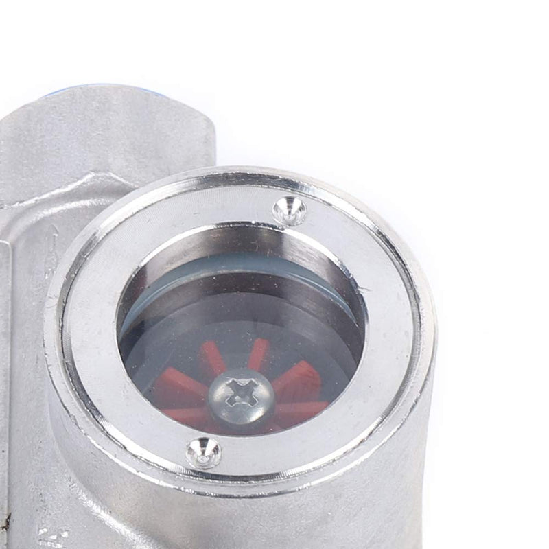 3/4" NPT Stainless Steel 304 Sight Water Flow Indicator with Impeller 362Psi 2.5MPa 3/4" NPT