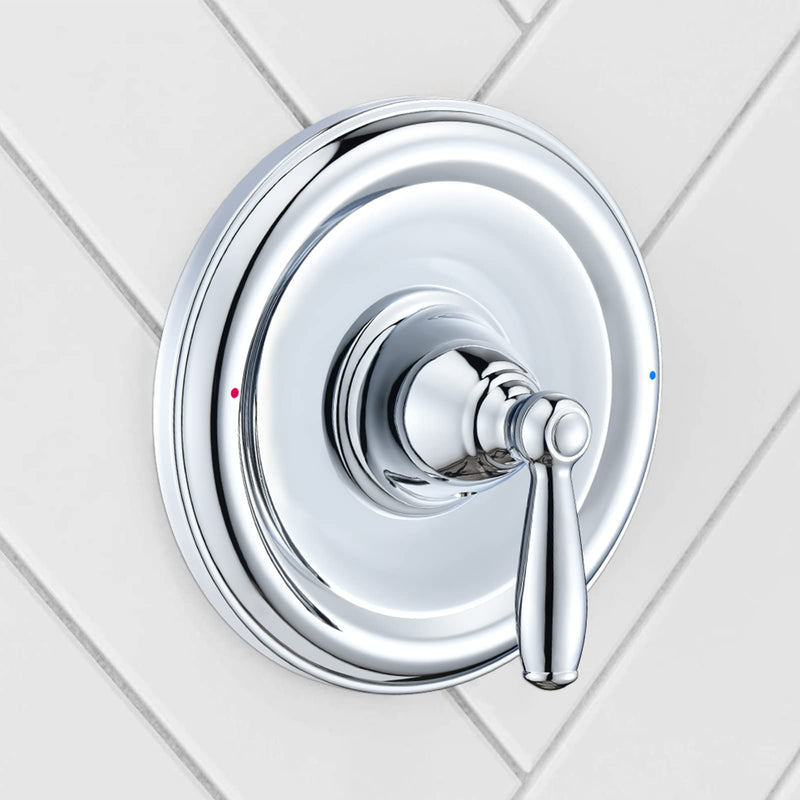 Pressure Balancing Tub and Shower Trim Kit, Compatible with Moen Posi-Temp Valve, Chrome