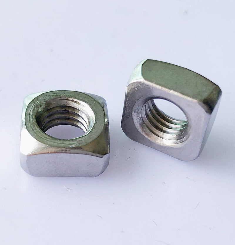 100pcs M3 Metric Square Nuts 18-8 (304) Stainless Steel Fastener 100