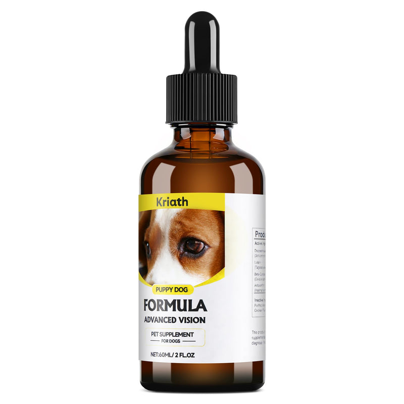 Advanced Vision Formula for Dogs – Liquid Formula with DHA, Lutein & Astaxanthin – Helps Maintain Clear, Healthy Eyes & Vision – 2 oz (60 mL) Oral Drops