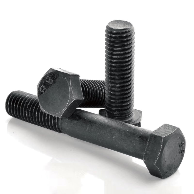 M6-1.0 x 45mm Hex Head Screw Bolt, Carbon Steel Grade 8.8, Black Oxide Finish,Metric Thread, Hexagon Head Bolts for Hardware Furniture Machinery,25 PCS M6-1.0 x 45mm（25 Pcs）