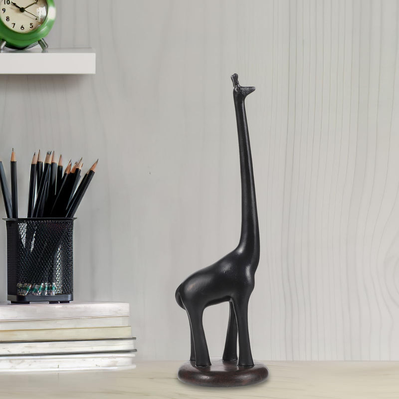 Amosfun Giraffe Paper Towel Holder 10.43 Inch Standing Toilet Paper Holder Storage Stand Resin Kitchen Roll for Bathroom Kitchen Countertop Bedroom Living Room