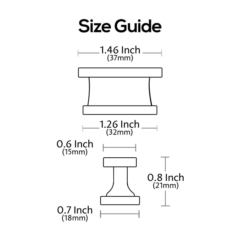 Alzassbg 10 Pack Brushed Satin Nickel Cabinet Knobs, 1.46 Inch(37mm) Cabinet Hardware Rectangle Knobs for Cupboard and Drawers AL6061SN Single Hole Knobs