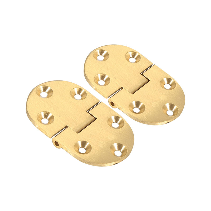 Solid Brass Butler Tray Hinge, 4 PCS Folding Table Hinge, Heavy Duty Drop Front Desk Hinges 90 Degree with Screws 2-1/2"X1-1/2 (4 PCS)