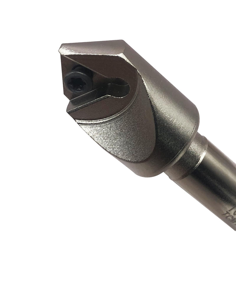 1/2inch Shank Chamfering Tool Bit Turning Tool Holder Boring Bar with 10pcs TCMT32.51 Replacement Carbide Turning Inserts for Steel