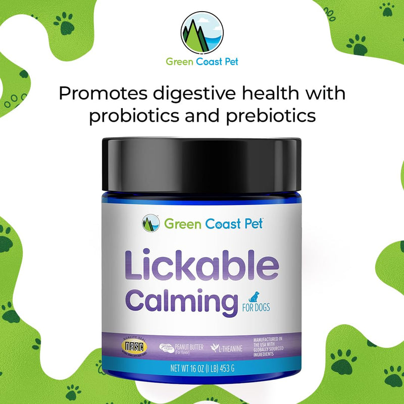 Lickable Actives (Calming) Supplement for Dogs, 16 oz | Made in USA | 30 Day Supply Calming