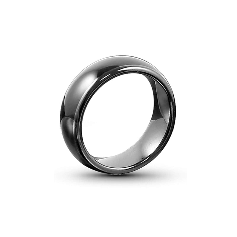 T5577 chip RFID Black Ceramics Smart Finger rewrite Ring ID Wear for Men or Women (Programmed 125khz-12#) Programmed 125khz-12#