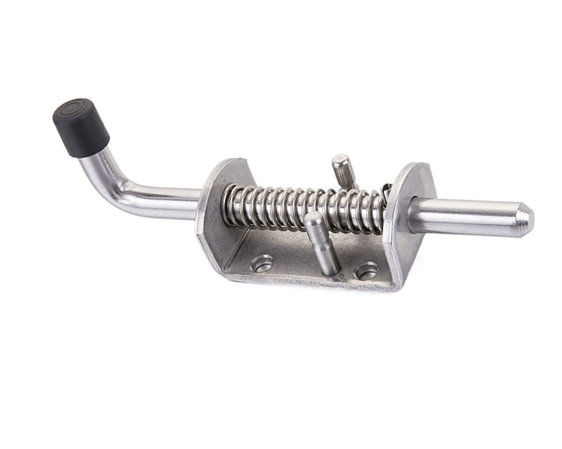 1PCS Spring Loaded Latch,Stainless Steel 304 Security Barrel Bolt Latch Trailer Gate Pin Lock Heavy Duty Tone Spring Latches Door Cabinet Hing (Length:220mm)