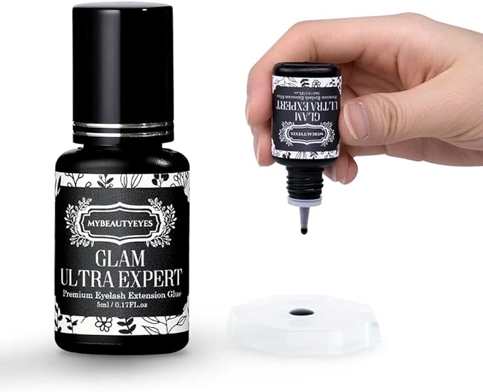 Super strong, super quick-drying eyelash extension glue/Glam Ultra Expert/semi-permanent eyelashes/drying time 1-2 seconds/lasts up to 7-8 weeks/latex free - NewNest Australia
