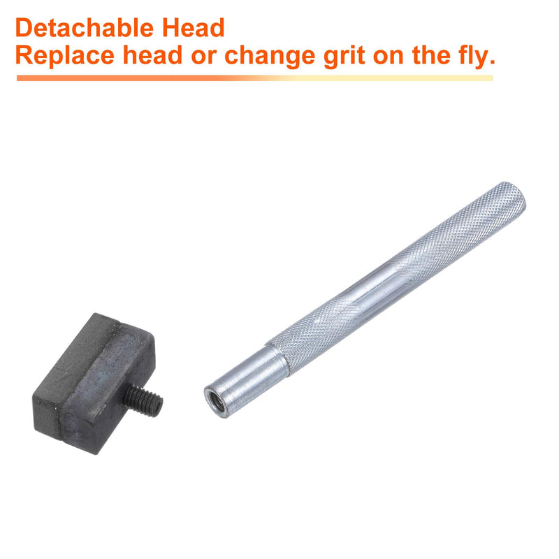 HARFINGTON Grinding Wheel Dresser 80 Grit Sintered Diamond Grinding Wheel Stone Dressing Tool with Flat Diamond Coated Surface for Grinding Truing Deburring Wheels, Brown