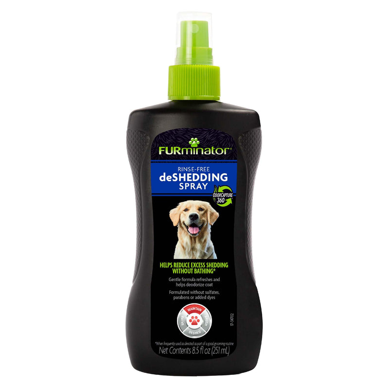 FURminator Ultra Premium deShedding Conditioner for Dogs (16 oz) and FURminator Rinse-Free deShedding Spray for Dogs (8.5 oz) Bundle - PawsPlanet Australia