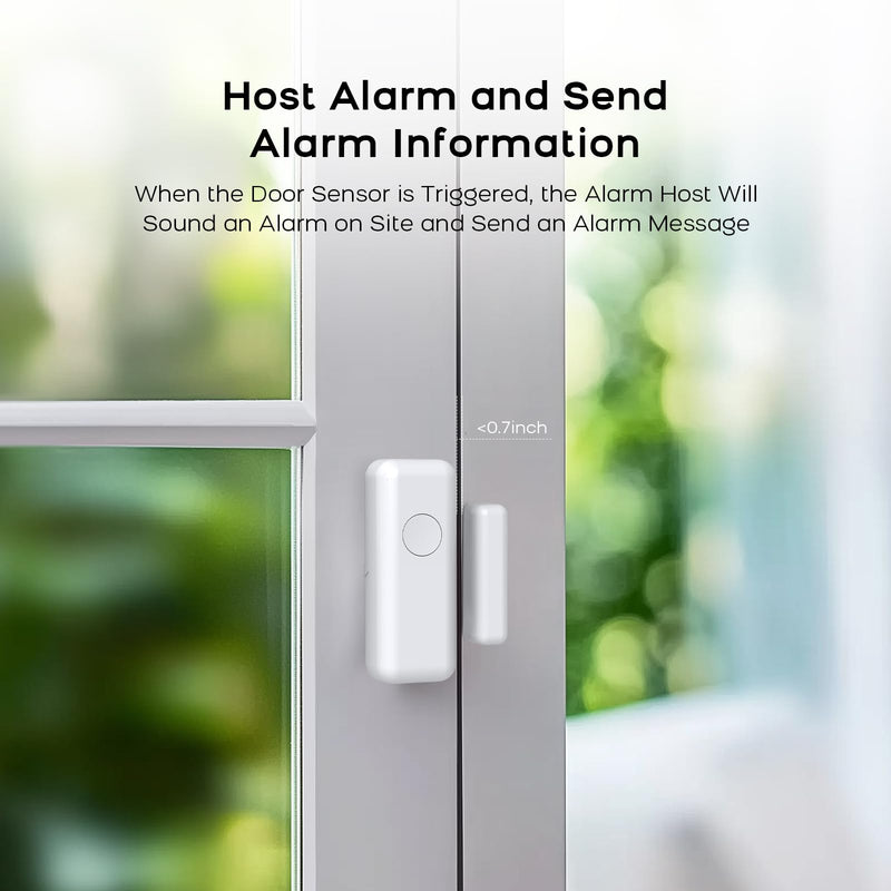 PGST Home Alarm System,Smart Home Security Systems with Instant Tuya App Alerts,8 Pieces Door Alarm Kits Siren Hub with Motion and Door Sensors,Remote,Work with Alexa for Villa,Apartment,Kids Safety 8 PIECE KITS