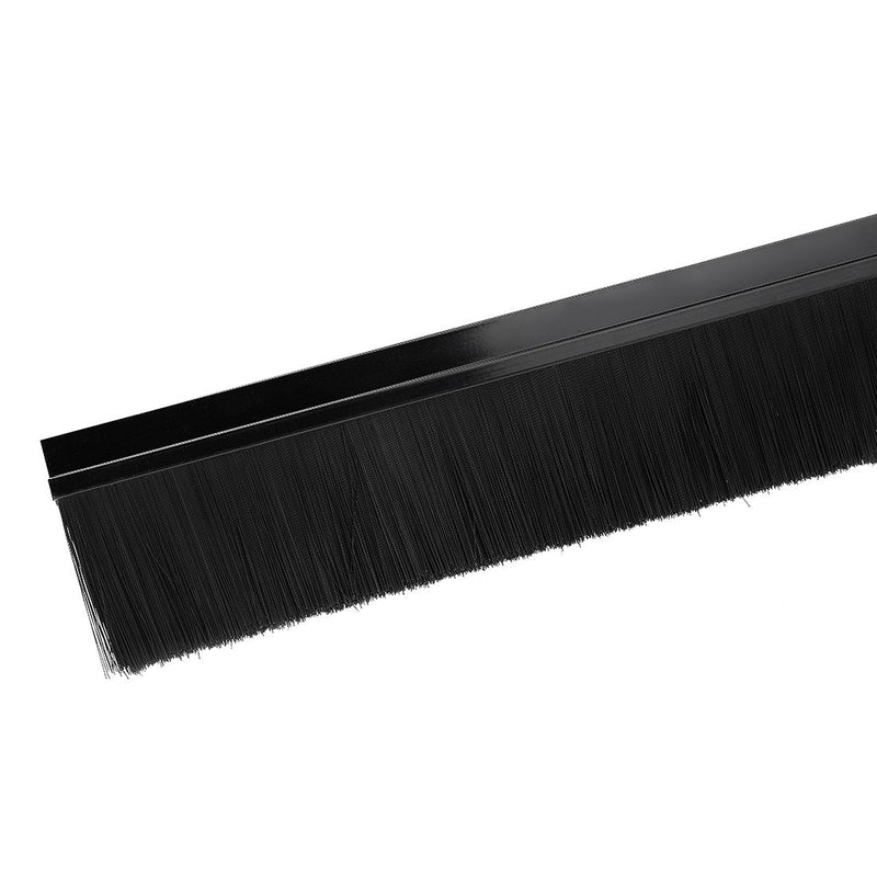 uxcell Door Bottom Sweep H-Shape Aluminum Alloy Base with 2.8-inch Black Nylon Brush 39-inch x 3.6-inch 39.37" x 2.8"