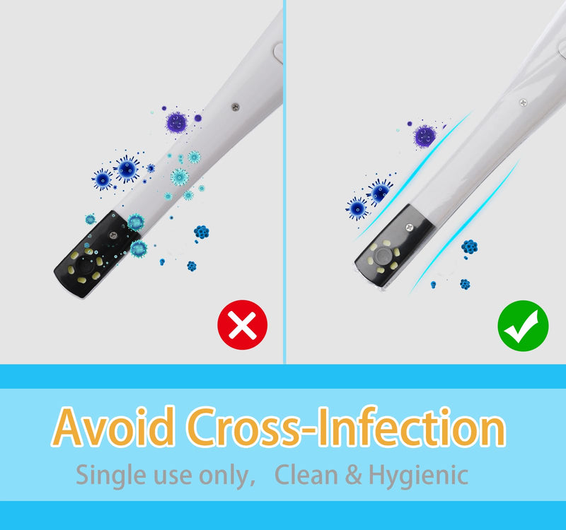 Dental 500 Pieces Disposable Dental Intraoral Camera Sheaths,Endoscope Sheaths,Covers,Sleeves Fit for MD740