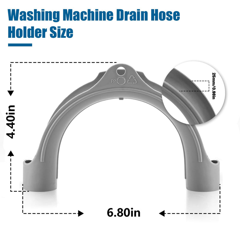 Washing Machine Drain Hose Holder Hook - U Shaped Drain Hose Hook Fit for Washer Dishwasher Drain Hose U Bend