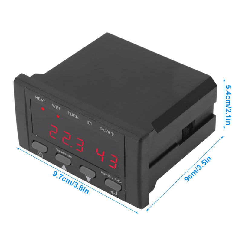 Digital Temperature Controller, 220V/110V Automatic Egg Incubator Thermostat Incubator Temp Humidity Controller