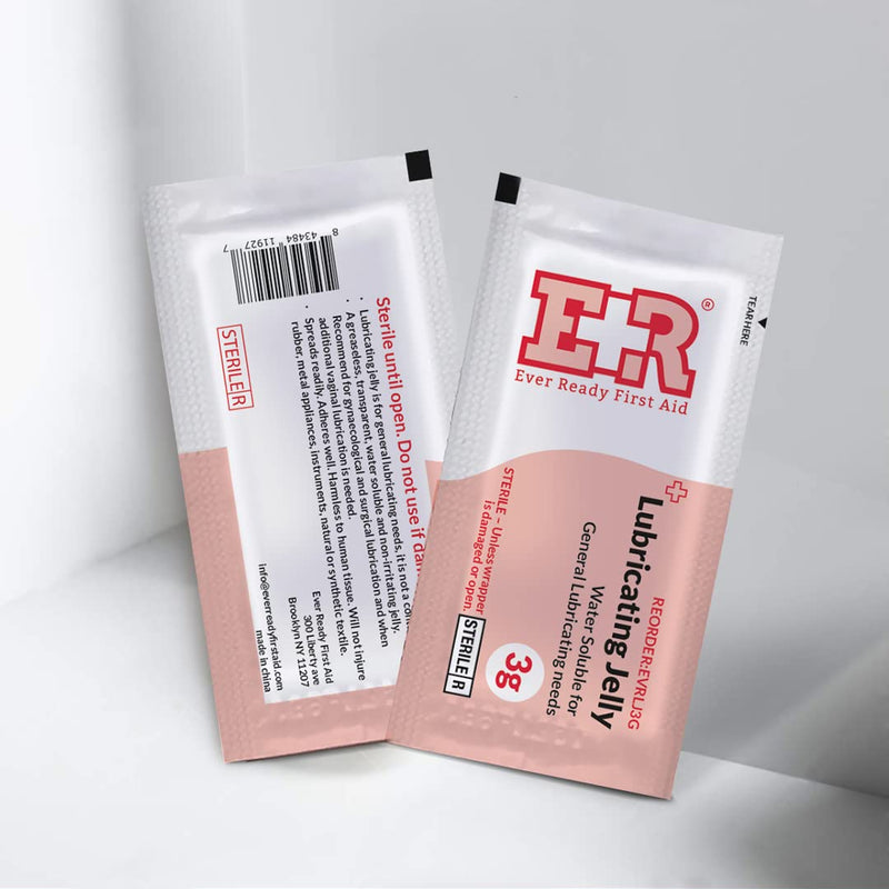 Ever Ready First Aid Nasopharyngeal Airway (NPA) with Packet of Lubricant Jelly 3g (5 Count (Pack of 5))