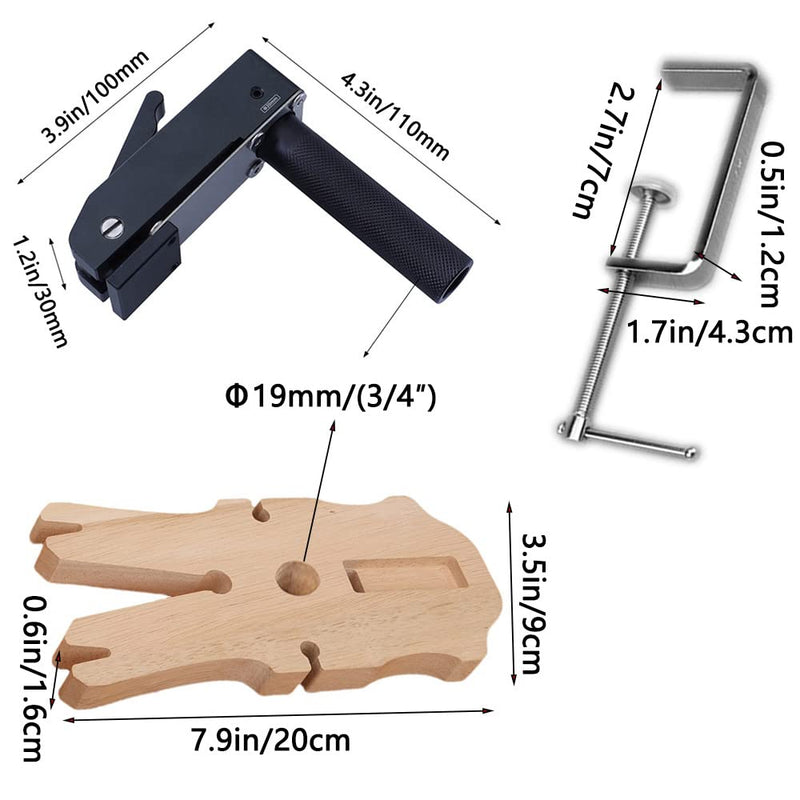 Bench Clamp KIt with Woodworking Hold Clip for Handsaw DIY Bench Pin V-Slot Tool Set Workbench Jewelry Making