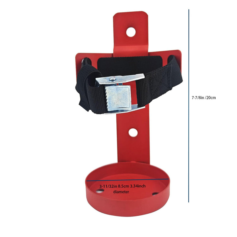 Fire Extinguisher Mount,Wall Hanging Bracket,Fire Extinguisher Holder for Home, Car, RV, Truck, Mini Fire Extinguishers (2.5LB red 1Pcs) 2.5LB red 1Pcs