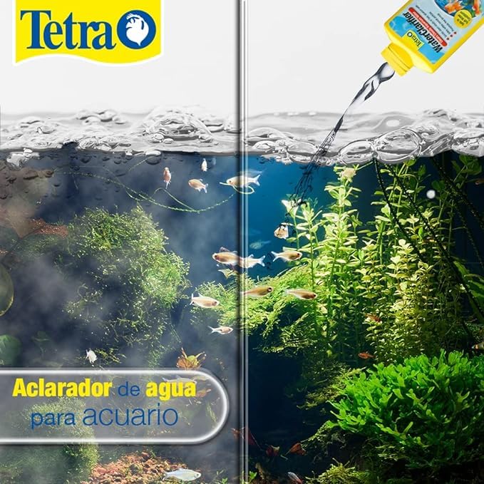 Tetra Water Clarifier, Aquarium Treatment Solution, 8.45 oz, Clears Cloudy Aquarium Water, Safe to Use with Fish and Plants, For Fresh Water 8.84 oz