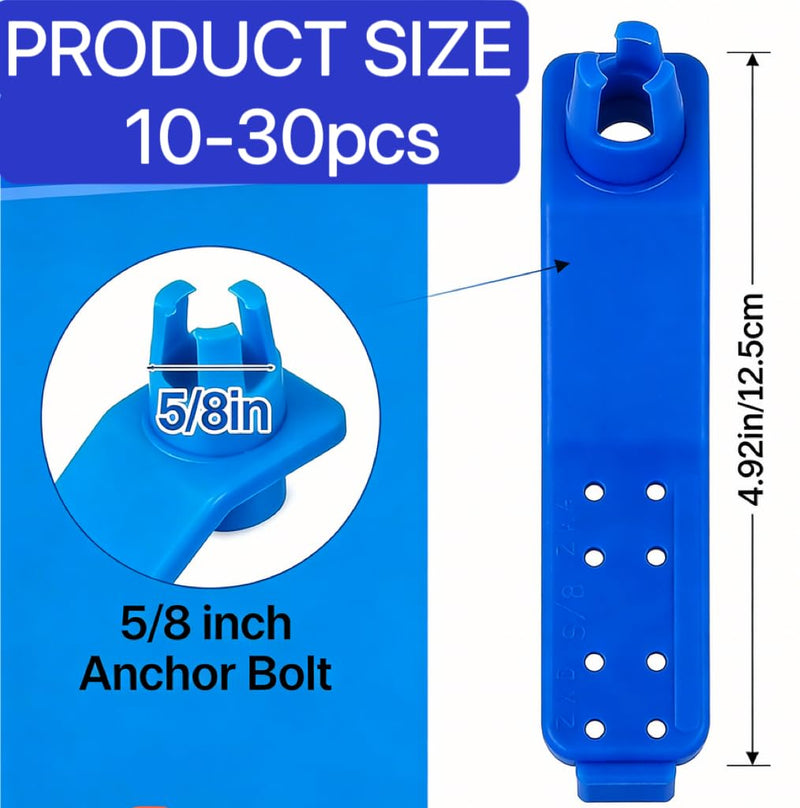 10pcs or 30pcs/ Box Anchor Bolt Holder 5/8'' Handle Saver Precise Clean Installation of Anchor Bolts in Concrete (30) 30