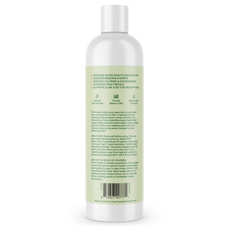 Aquarium & Pond Water Conditioner – Detoxifies Tap Water for Fish - Treats 9,600 Gallons - 1 qt.