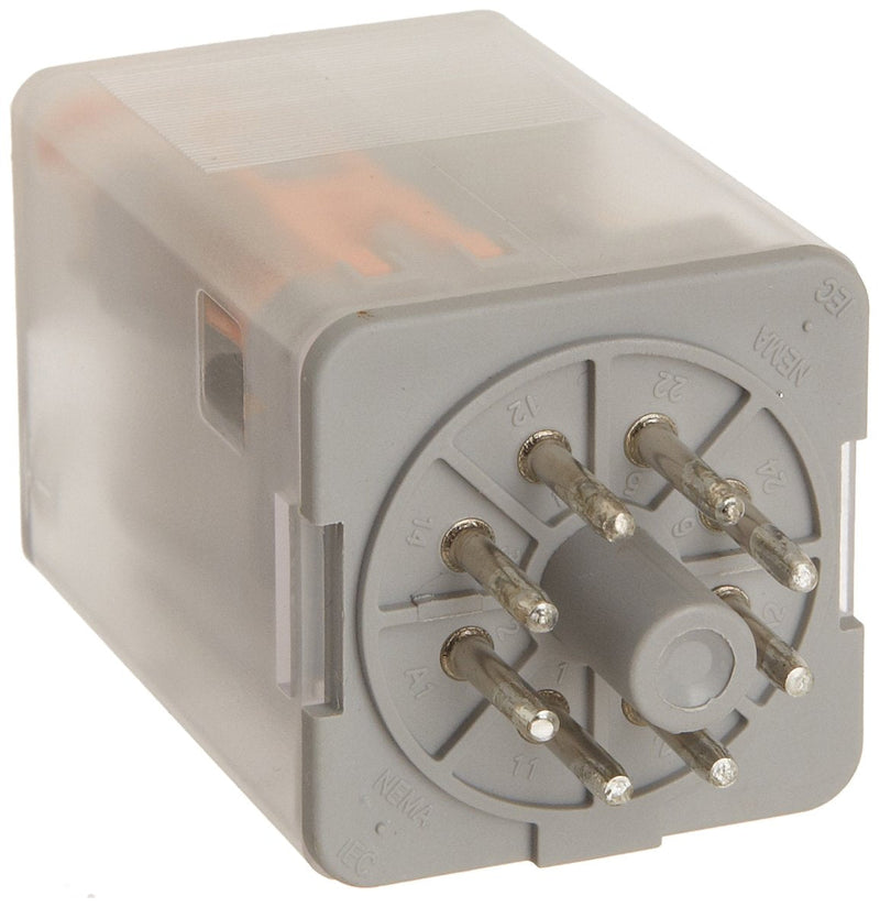 Basic Plug in Relay, Standard Octal Base, Mechanical Flag, DPDT Contacts, 16A Contact Rating, 120VAC Coil Voltage