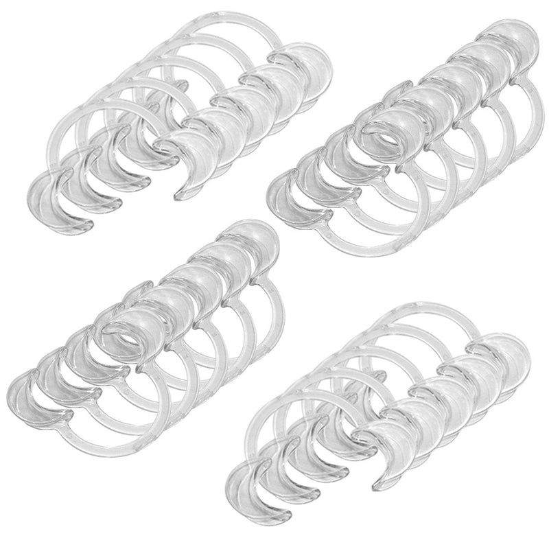 EZGO 20 Pieces (Size M) C-Shape Teeth Whitening Cheek Retractor, Disposable Dental Mouth Opener, Dental Lip Cheek Retractor for Mouthguard Challenge Game 20 Count (Pack of 1)
