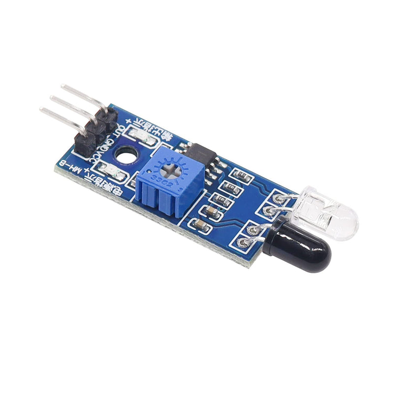 weideer 5pcs IR Infrared Obstacle Avoidance Sensor Module Reflective Photoelectric Sensor Module 3.3V-5V 3-Wire for Arduino Smart Car Robot K-079