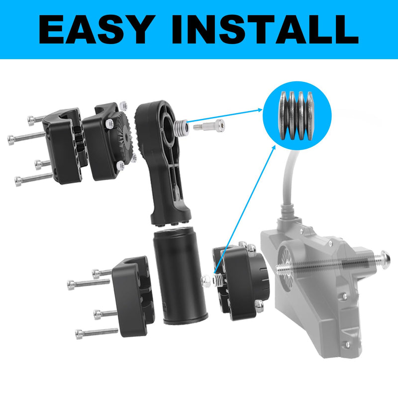 LiveScope Mount for LVS34 Transducer, 0 Degree Pole Mount Compatible with Garmin LiveScope Plus LVS34, Trolling Motor with Quick Ratchet Perspective Adjustment, Replacement 010-13228-03 For Garmin LVS34