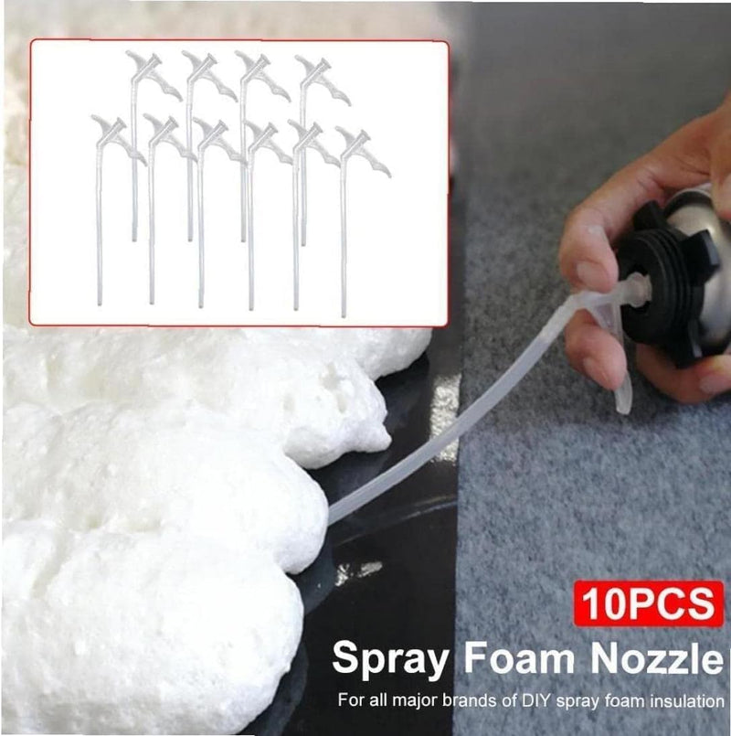 10Pcs White Attractive Expanding Foam Nozzles Spray Foam Replacement Tube for DIY Spraying （as Shown） Use Safety Small in Size and Light in Weight,Urethane Adhesives,Industrial and Scientific