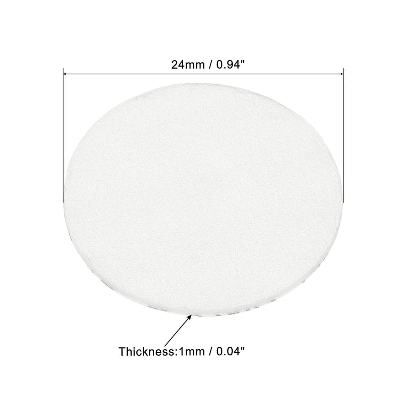 PATIKIL 24mm/0.94" Foam Lid Liner, 150 Pack PS Foam Resistant Tamper Pressure Sensitive Seal for Bottle Cap Liners Seals 24mm/0.94"