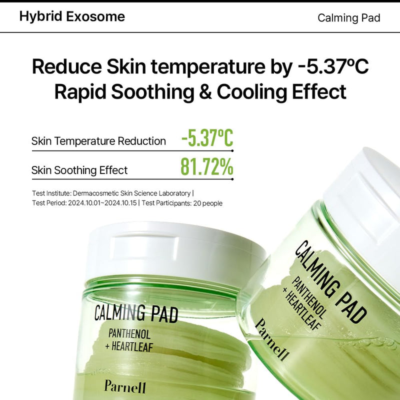 Parnell Panthenol Heartleaf Calming 60 Pads, Hydration Pads for face, Korea Skin Care, Korea Beauty - PawsPlanet Australia