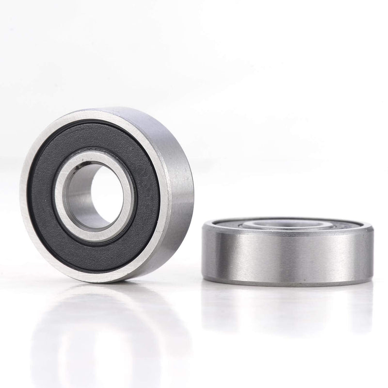 Donepart R16-2RS Bearings, 1 Inch ID x2 Inch OD x1/2" Thick C3 High Speed Pre-Lubricated and Double Rubber Sealed Ball Bearings for Machinery, Automotive Components, and Industrial Equipment. (2 Pack)