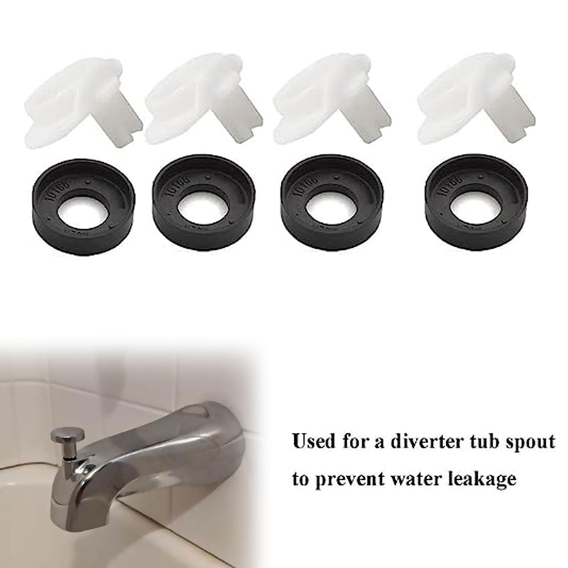 4PCS 101237 OEM for Moen Cup Seal & Diverter Gate for Plumbing Fixture or Faucet, 3800 Tub Spout Replacement Part 4 Sets