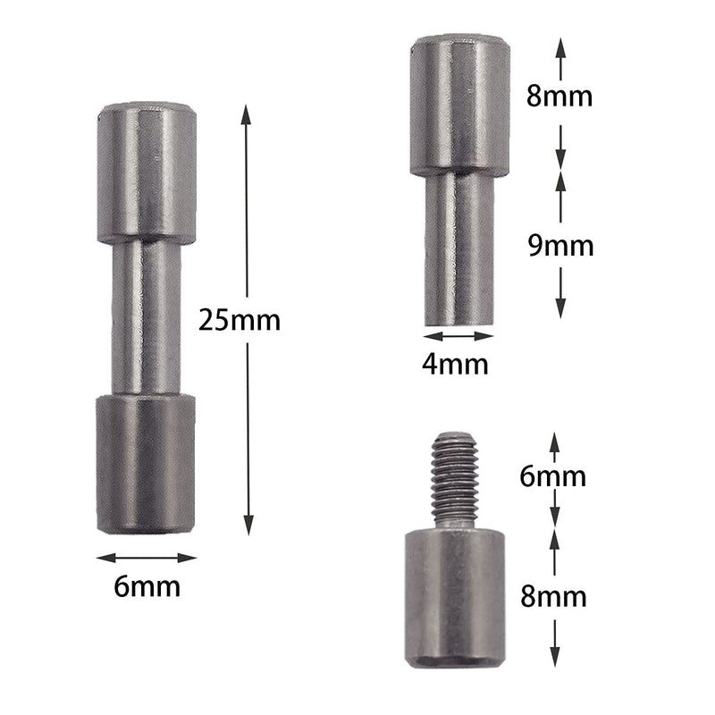 10 sets of stainless steel bracket bolt fasteners tactical lock rivets, knife DIY tool handle fastener revision, EDC knife screw(Head Diameter6 mm)