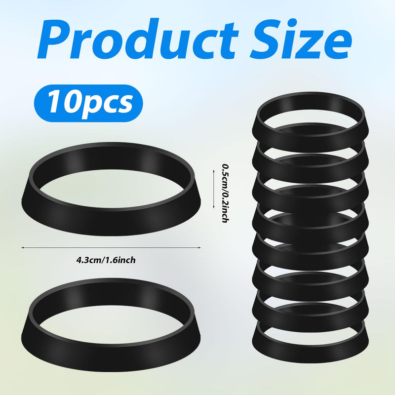10pcs Cone Silicone Seal Ring, Waste Pipe Seal Ring Plumbing Washers Rubber Gasket for 1-1/2 Inch Pipe Shower Drain Kitchen Sink Tube Faucet