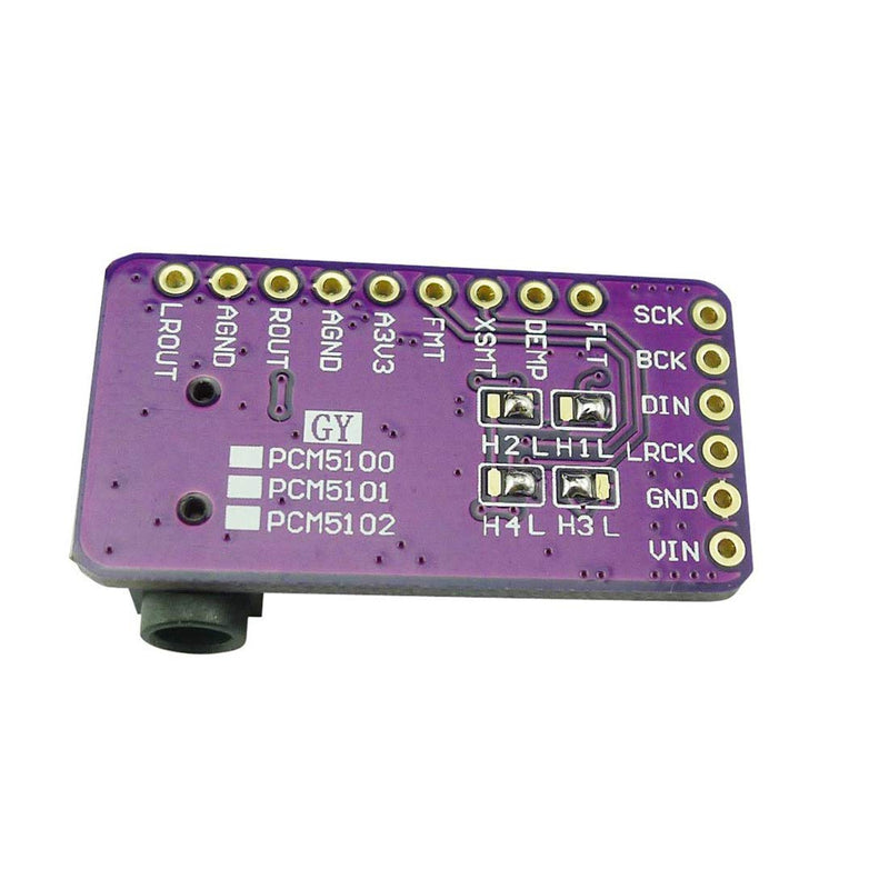 HiLetgo PCM5102 I2S IIS Lossless Digital Audio DAC Decoder Module Stereo DAC Digital-to-Analog Converter Voice Module for Arduino Raspberry Pi