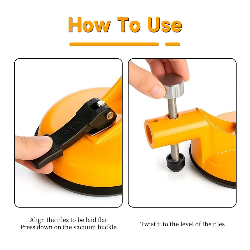 Floor Gap Fixer Tool - Adjustable Vacuum Suction Seam Countertop Leveling Alignment Clamp