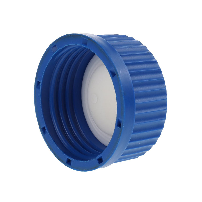 ALWSCI Blue GL45 Safety Cap withTwo Holes for 1/16 Inch OD tubing, 1pc/pk. Two Ports for 1/16″OD Tubing