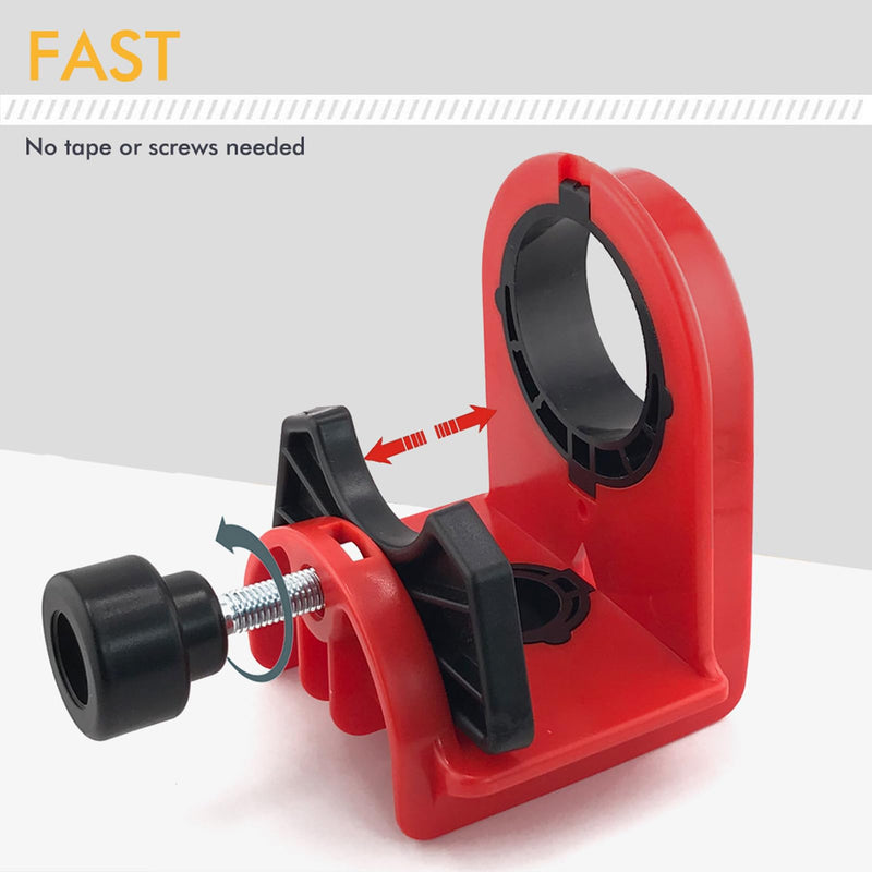 Door Lock Installation Kit, Adjustable Template HSS Hole Saws Drill Bit Door Hole Drilling Kit Door Hole Drilling Tool for Metal Wooden Doors