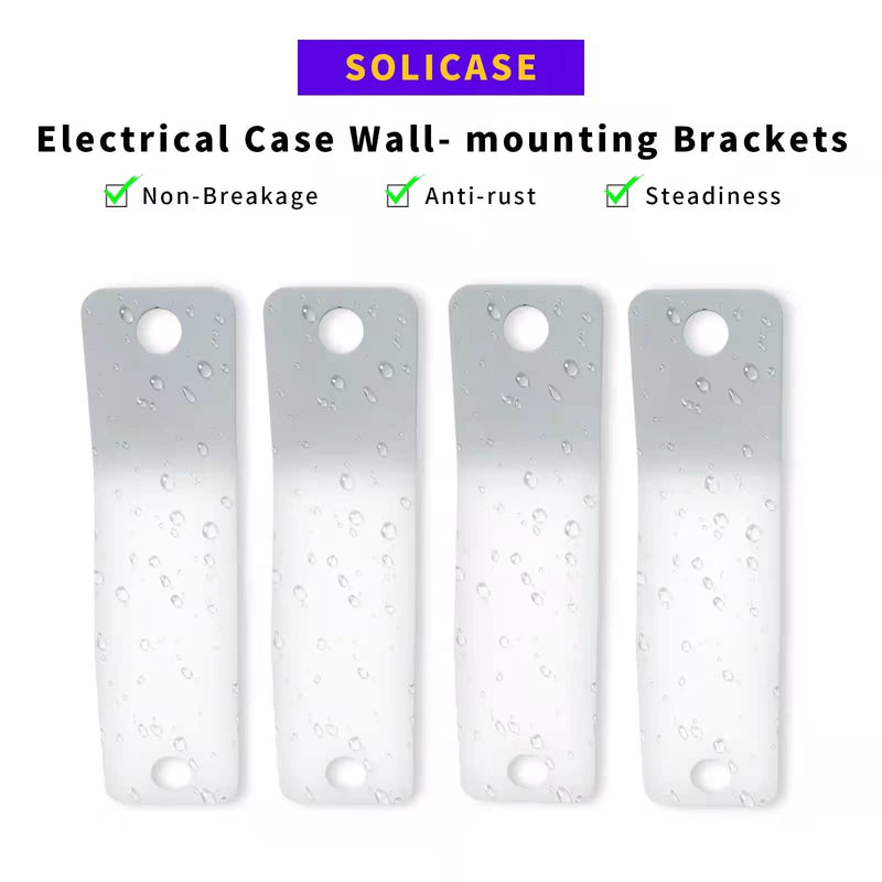Wall-Mounted Brackets for SOLICASE Electrical Enclosure 4PCS in a Pack Wall-mounting brackets