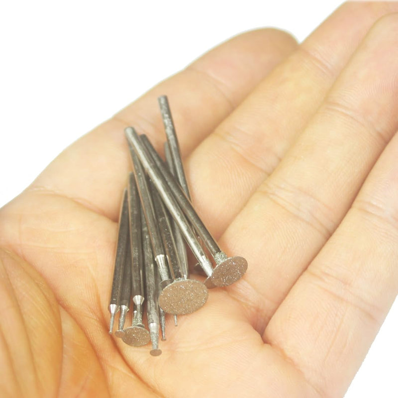 𝐋𝐮𝐨 𝐤𝐞 13 Pcs T Shape Diamond Burr - 3/32'' Shank Stone Carving Bits Diamond Burs for Rotary Tools includes Dremel 13Pc T Shape Diamond Durr