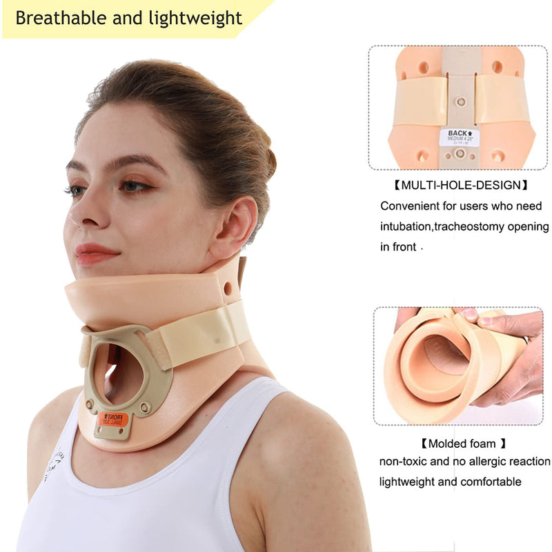 Philadelphia Neck Brace Foam Lightweight Soft Cervical Collar Height 3 1/4 Inch Immobilizer Collar Support Neck Traction Device Neck and Head Braces (SizeL) Odorless L
