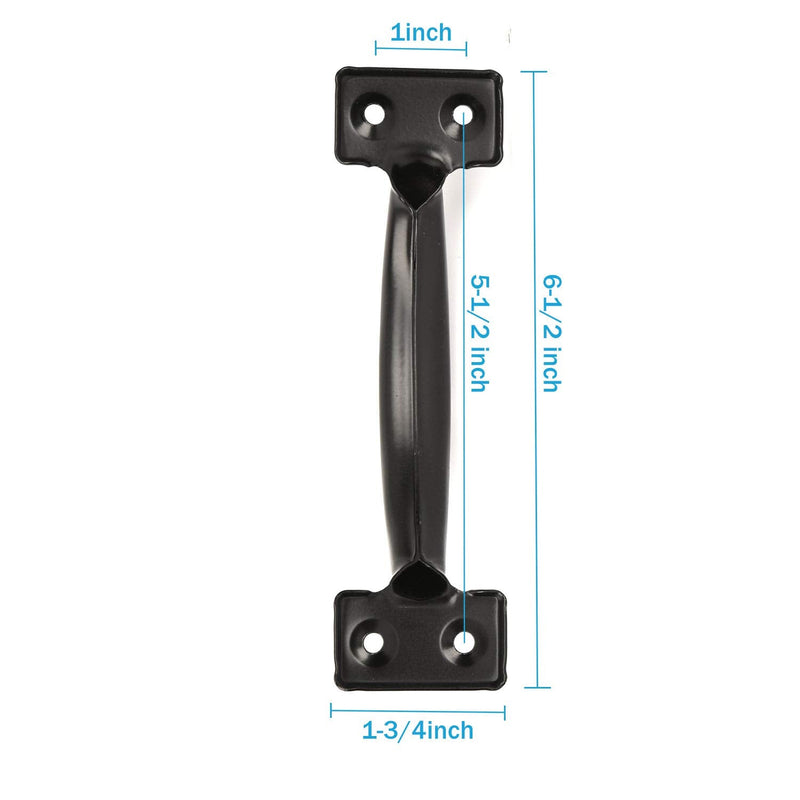 TamBee 6-1/2" Pulls Gate Handle Metal Handle Gate Pull Handle Shed Door Handle Fence Gate Handles for Wooden Fences Outdoor 4